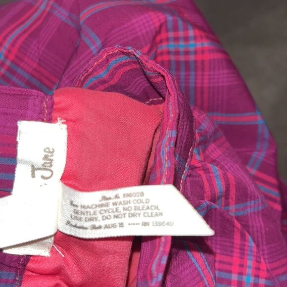 Matilda Jane plaid skirt fully lined - Picture 6 of 7